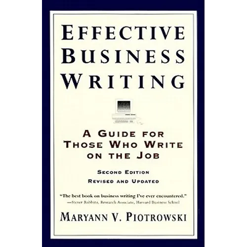 Effective Business Writing: Strategies, Suggestions and Examples - Paperback