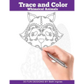 Trace and Color: Whimsical Animals: Adult Activity Book - Paperback