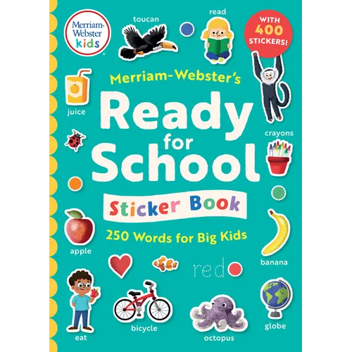 Merriam-Webster's Ready-For-School Sticker Book - Perfect for Pre-School & Kindergarten - Paperback