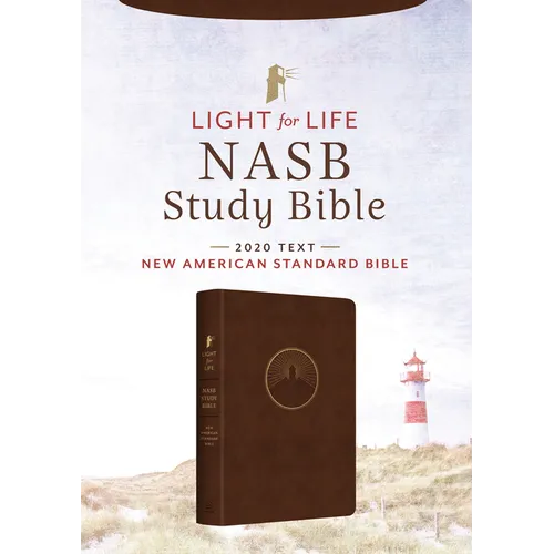 Light for Life NASB Study Bible (Mahogany Lighthouse) - Imitation Leather