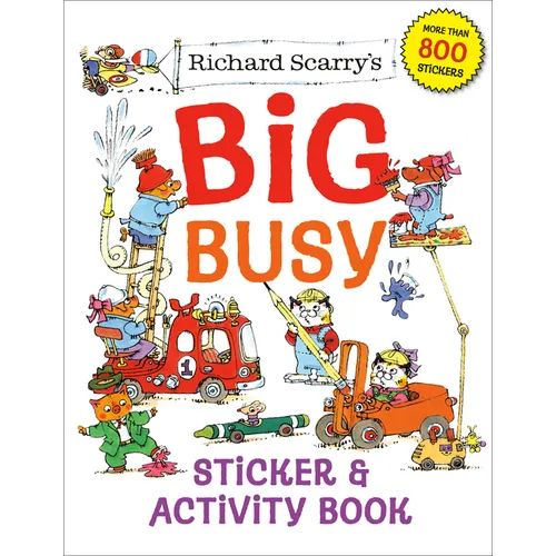 Richard Scarry's Big Busy Sticker & Activity Book - Paperback