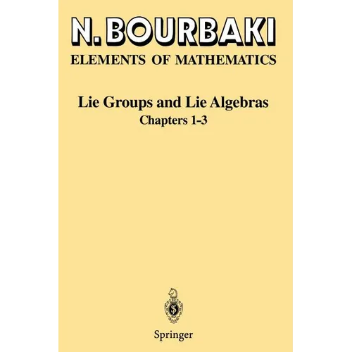 Lie Groups and Lie Algebras: Chapters 1-3 - Paperback
